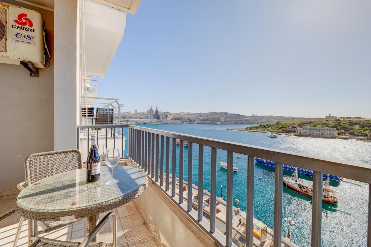 Marvellous Apartment With Valletta And Harbour Views Sliema Eksteriør billede